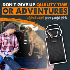 Mighty Paw dog lift harness soft-fleece lining cushions the belly during lifts