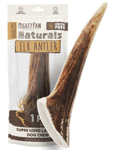 Mighty Paw elk antlers packshot 8in, a durable chew for large dogs.
