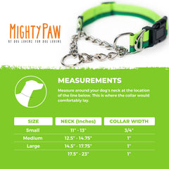 Mighty Paw Martingale Collar 2.0 heavy-duty buckle in rugged finish