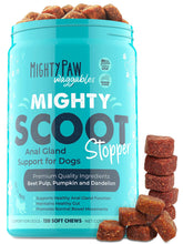 Mighty Paw Mighty Scoot bottle pour shows US-made digestive support for dogs