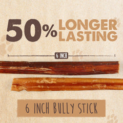 Mighty Paw Naturals bully sticks for large dogs enabling extended chewing