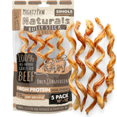 Mighty Paw Naturals Curly Bully Sticks 12 inch pack photo - long lasting natural chew for dogs