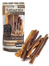 Mighty Paw Naturals Variety Pack Bully Sticks offers multi-size convenience for all breeds.