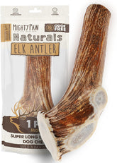Mighty Paw Split Elk Antlers close-up showing a long-lasting chew for aggressive chewers.