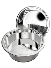 Mighty Paw stainless steel dog bowls 2-pack with durable construction for daily meals.
