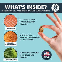 Mighty Paw Waggables dog-chews-bacon-flavor palatable allergy relief for dogs