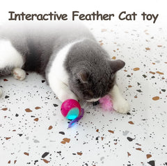Migipaws fluffy tail attachment adds variety to cat ball play sessions.