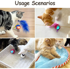 Migipaws small mice attachment provides hunting-stimulation options during indoor play.