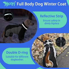 MIGOHI coat reflects safety with reflective neckline for low light visibility.