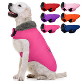 MIGOHI warm dog winter coat with fleece lining for cozy insulation during outdoor walks.