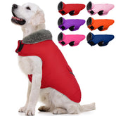 MIGOHI warm dog winter coat with fleece inner lining delivers cozy warmth on cold, snowy walks.
