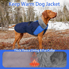 MIGOHI coat thick-fleece lining keeps dogs cozy on cold days
