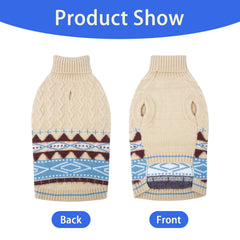 MIGOHI dog sweater turtleneck sleeveless design preserves mobility.