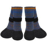 Mihachi anti-slip dog socks close-up shows grip on hardwood floors