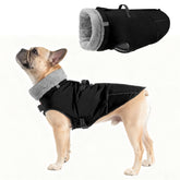 Mihachi dog coat side view demonstrates warm winter protection for medium dogs.