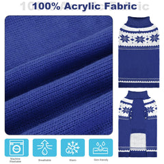 Mihachi knitted fabric dog sweater soft-touch texture for extra comfort