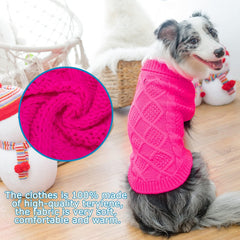 Mihachi Turtleneck Dog Sweater lifestyle wear showcasing fashion-forward warmth.