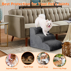 MIHIKK dog stairs anti-slip cover shows secure footing with double grip