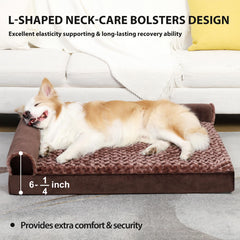 MIHIKK dog bed with waterproof lining keeps filling dry during spills.