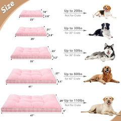 MIHIKK large dog bed in crate provides secure cushioned rest