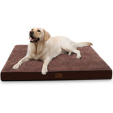 MIHIKK waterproof cover on dog bed shields foam and cleans easily