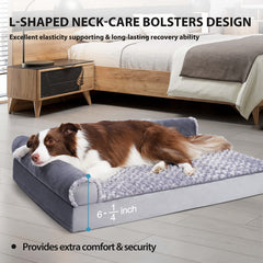 MIHIKK dog bed with waterproof lining keeps filling dry for mess-free naps