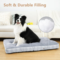 MIHIKK XL dog bed plush surface delivers year-round coziness for pets.