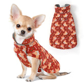 Chaqueta para perro Mile High Life vista frontal, mantiene al perro abrigado en invierno.