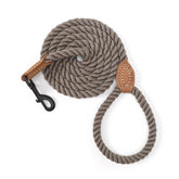Mile High Life dog leash camel braided cotton rope for comfortable daily walks.