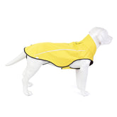 Mile High Life dog raincoat front view shows waterproof fabric for dry, comfortable walks