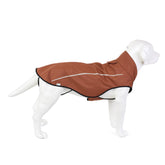 Mile High Life dog raincoat front view shows lightweight waterproof fabric for dry walks