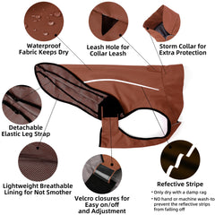 Mile High Life dog raincoat neck-20-5 ensures comfortable neck opening for dogs.