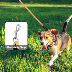 Mile High Life leather-wrapped handle close-up highlights comfortable grip and reduced rope burn.
