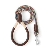 Mile High Life leather-wrapped handle leash offers premium grip for comfortable daily walks.