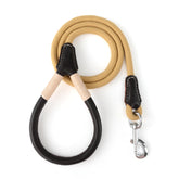 Mile High Life heavy-duty rope leash close-up showcases 1/2-inch rope for sturdy daily walks.