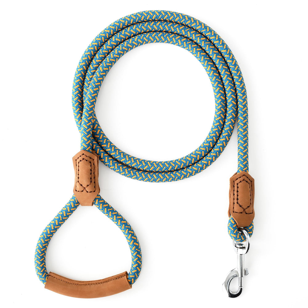Mile High Life heavy-duty rope leash close-up showing rugged durability for long walks