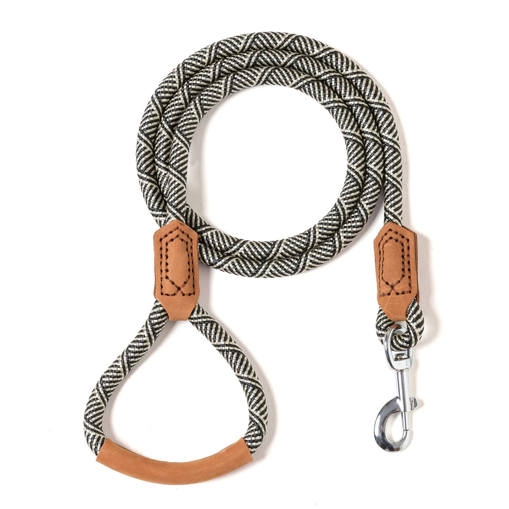 Mile High Life premium leather handle close-up showing comfortable grip for walks