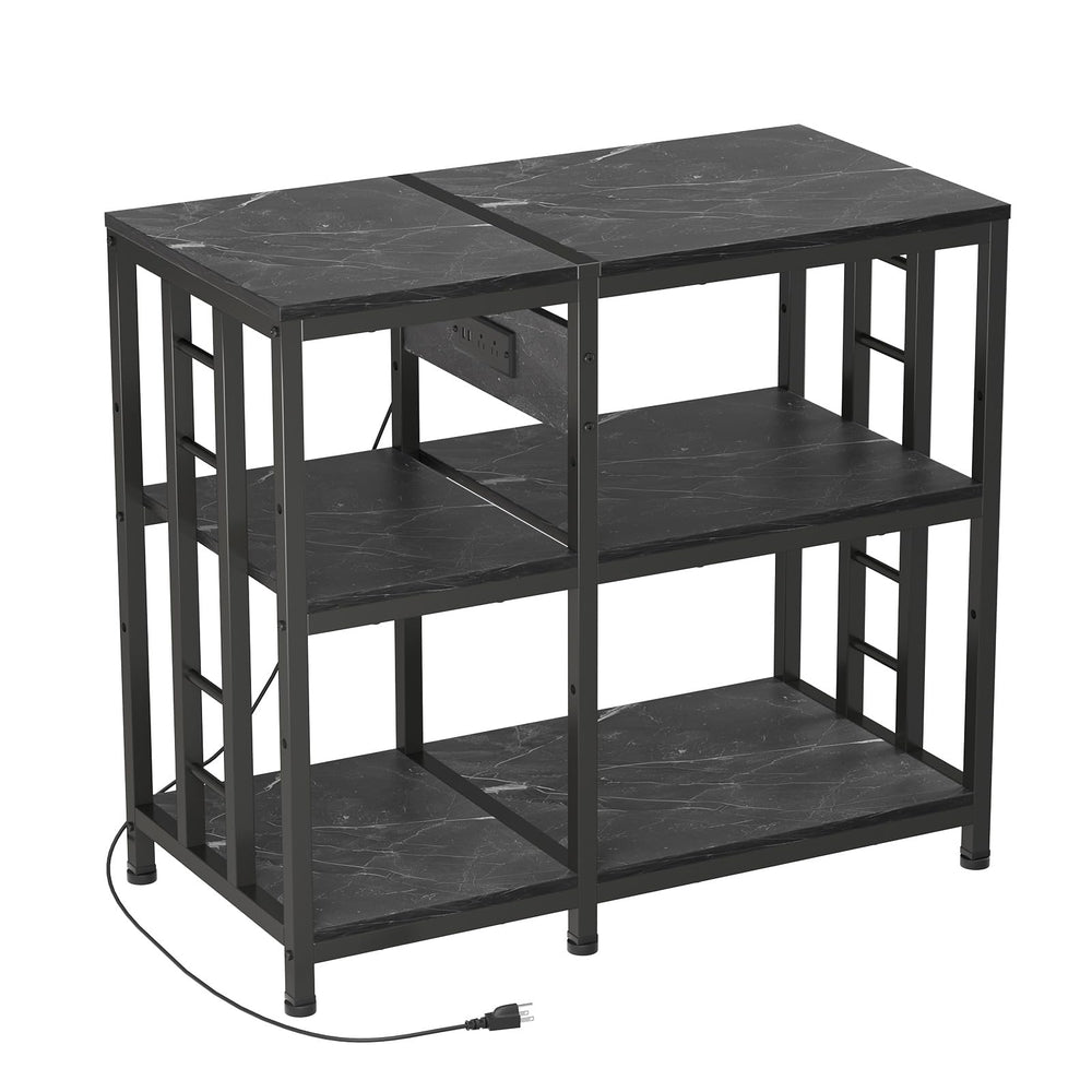 MILEFA reinforced 40-50 gallon aquarium stand top view highlights sturdy frame for large tanks.