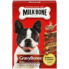 Milk-Bone Gravy Bones 1lb package for tasty dental care and daily joy.