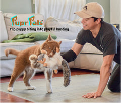 Milunova Pupr Pals cat wrestling toy with padded safety for bite-friendly fun.