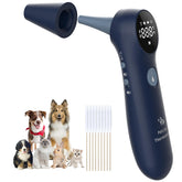 MINDPET-MED ear thermometer with long probe design for deeper pet readings.