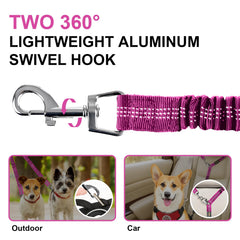 MingXpets 2 Dog Leash doubles for two dogs during a walk.