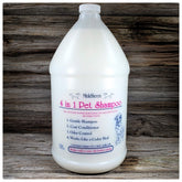 MinkSheen pet shampoo bottle demonstrates professional-grade cleansing for dogs.