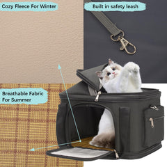 Minsong black folded view demonstrates easy collapse for storage.