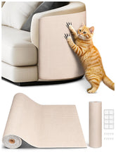 Minyii scratch mat in beige provides extensive coverage protecting furniture.