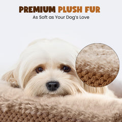 Miorun anti-anxiety dog bed non-slip base keeps bed steady