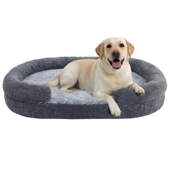 Miorun orthopedic dog bed memory-foam-top delivers supportive comfort for large dogs
