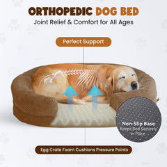 Miorun XXL dog bed washable cover for easy cleaning