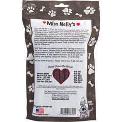 Miss Nelly's smoked beef jerky close-up highlights tender texture and real meat.