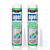 Mitreapel aquarium sealant bottle pour demonstrates easy application for tanks